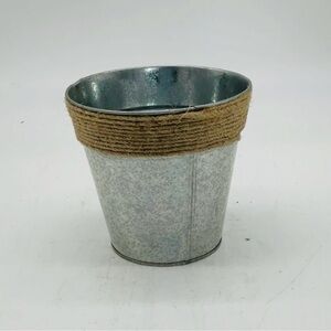 Rustic Gray Metal Vase/Pot set of 5 NWT
